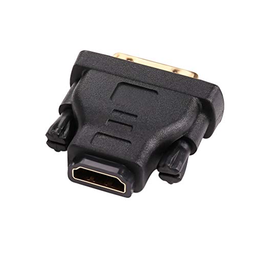 DTECH DVI to HDMI Adapter DVI Male to HDMI Female Bi-Directional DVI-D Port Converter 4K 1080P Gold Plated Connector