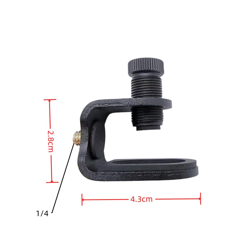 Monitor Camera Holder Mount with Mini Ball Head Heavy Duty 1/4'' Thread Webcam Stand Monitor Top Webcam Mount Clamps for Computer Web Camera Video Conference Live Stream DSLR Mirrorless Camera