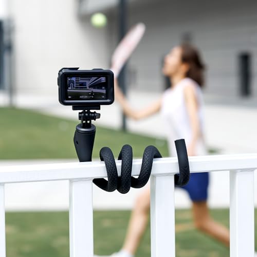 29.5'' Magnetic Flexible Gooseneck Phone Mount Holder for iPhone 17 16 15 Pro Max & Action Camera,Long Arm Bendable Selfie Stick Cell Phone Stand with 1/4"20 for Stroller Treadmill Gym Shopping Cart