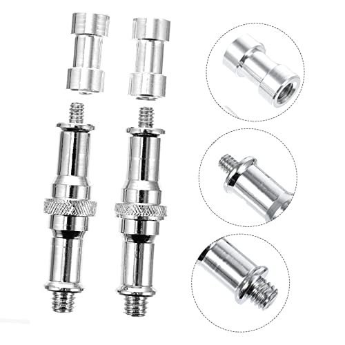 Tripod Screw Adapter 1/4 to 3/8 Converter Quick Release Light Stand Screw 4-Piece Set for Camera Monopod and Flash Stands