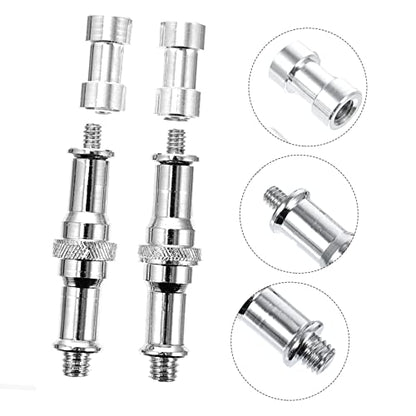 Tripod Screw Adapter 1/4 to 3/8 Converter Quick Release Light Stand Screw 4-Piece Set for Camera Monopod and Flash Stands