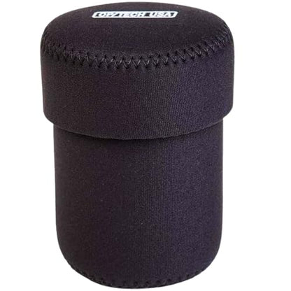 OP/TECH USA Fold-Over Neoprene Lens Pouch – Camera Lens Case for safe Lens Cover storage, Great for Photography & outdoor shoot, Keeps your Lens secure with No-Lose Lid-304 (Black) - Made in USA - size: 304