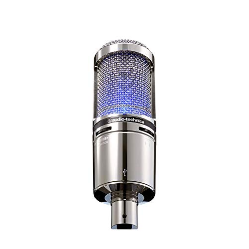 Audio-Technica AT2020USB+V Limited Edition Cardioid Condenser USB Microphone - color: Chrome, style: AT2020USB+
