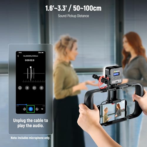 NEEWER Plug & Play Vlog Microphone, 20-20KHz Mini Supercardioid Mic with 3.5mm TRS, USB C OTG Cable, Shock Mount, Windscreen Compatible with iPhone 16 15 14 Samsung S24 Android Tablet Mac Camera, VM10 - style: VM10 Microphone