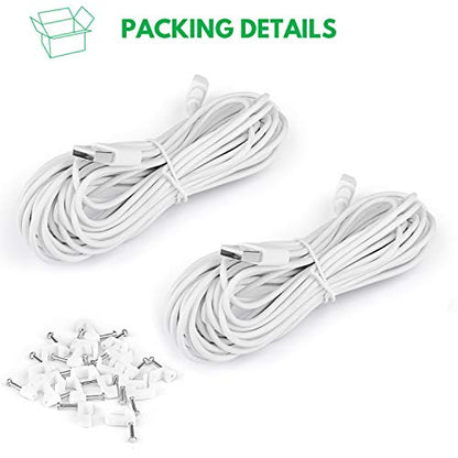 2Pack 25ft/7.5m Power Cable for Blink Mini, Extension USB Cable Continuously Charging Your Indoor Plug-in Smart Camera(Not for Blink mini 2)