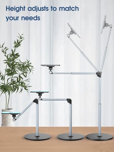 Heavy Duty Aluminum Overhead Phone Stand for Recording, Adjustable iPhone Tripod for Overhead Shots, Sturdy Stand for Cooking, Crafting, Filming, Painting – Perfect for Creators（Magnetic） - style: Magnetic
