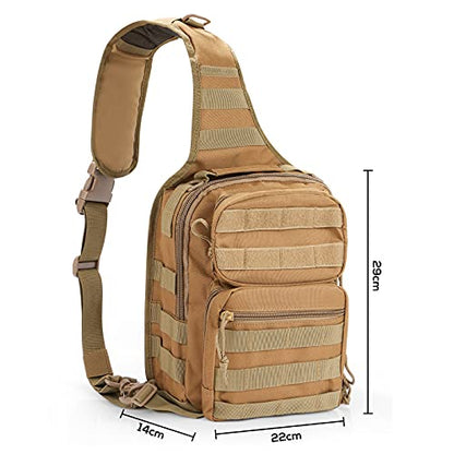 3 Pack Molle Pouch Combo Water Bottle Pouch Holder Tactical Molle Pouches Compact Utility Waist Bag Pack - color: Combo C:Khaki