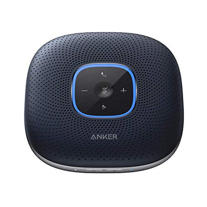 Anker PowerConf Speakerphone, Zoom Certified Conference Speaker with 6 Mics | 360° Enhanced Voice Pickup, 24H Call Time, Bluetooth 5.3, USB C, Compatible with Leading Platforms for Personal Workspaces - color: Blue