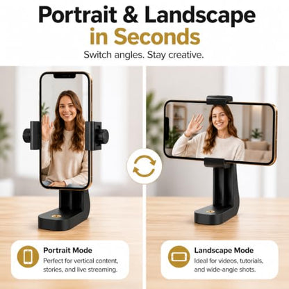 Acuvar 2-Pack Phone Tripod Mount for iPhone & Android, Universal Smartphone Holder Adapter with 1/4” Screw, 360° Rotating Vertical & Horizontal Clamp for Tripods, Ring Lights, Selfie Sticks - style: 4) 2 Pack Rotating Phone Mount
