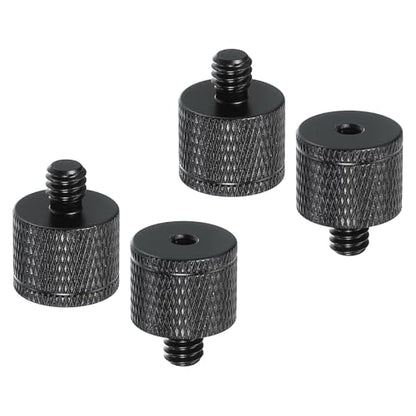 PATIKIL Tripod Screw Adapter M4 Female to 1/4" Male, 4 Pcs Tripod Nut Connectors Camera Mount Screw Camera Double Head Converter for Microphone Holder Magic Arms Accessories, 20 mm - size: M4 Female to 1/4" Male,20 mm