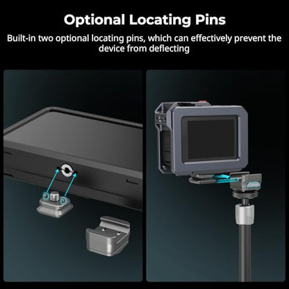 SmallRig HawkLock H21 QR Mount Plate Dual-Directio NATO Rail | Anti-Deflection 1/4"-20 Screw, holds up to 11lb for cameras, monitors, action cameras