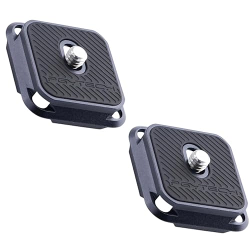 PGYTECH 2 Pcs Arca-Type Quick Release Plates Parts Replacement Switch Between Tripod, Monopod, Slider Arca Swiss Compatible - size: 2 Pieces