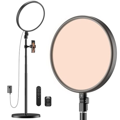 TODI Large Ring Light with 79" Stand, 6500K Full-Screen Selfie Ring Light with Stand and Phone Holder, Professional Big Ring Light for TikTok Light, Barber, Stream, Video, YouTube, Makeup, Photography