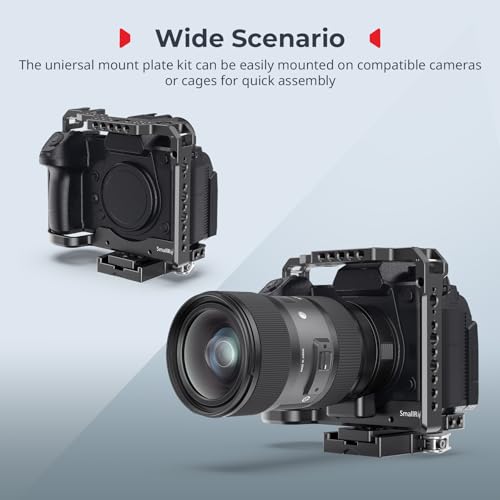 SMALLRIG Universal Quick Release Mount Plate Kit for Arca-Type, Built in Clamp and Plate, with 1/4''-20 & 3/8''-16 Threaded Holes- 2144B - style: Mount Plate Kit