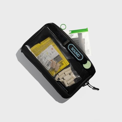 OPENMOON Translucent Storage Electronics & Camera Accessories Pouch - Cable Organizer Gear Accessories Pouch Travel Camera Essentials - S thick version - size: S