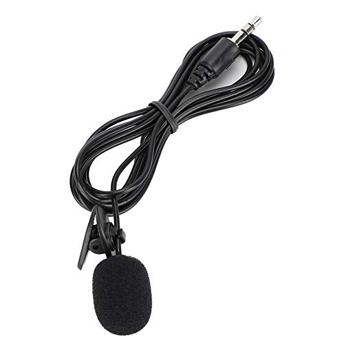 ASHATA Wired Clip Microphone Anti Noise Audio Mic Interviewing Black 5Pcs Mini Mic Reporter for Teacher