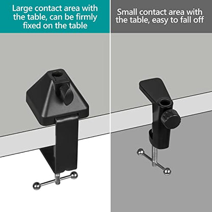 GEEKRIA for Creators Microphone Desk Mount Clamp, Boom Arm Clamps for Adjustable Mic Stand Compatible with TONOR T20, Aokeo AK-35, InnoGear Microphone Arm