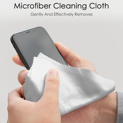 120 Pack Microfiber Cleaning Cloths for Glasses Cloth Eyeglass Cleaning Wipes 7" x 6" Lens Cleaning Cloth for Screens, Cameras, Eyeglasses, Cell Phone, LCD TV Screens, 2 Colors - color: Black and Gray