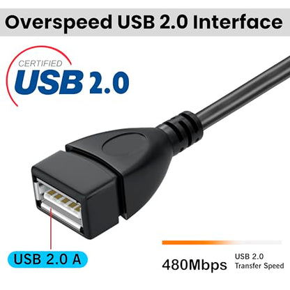 SaiTech IT Mini USB OTG Adapter Cable Black | USB A Female to Mini USB B OTG adapter cable, Compatible with Digital Cameras. - size: 1 Pack