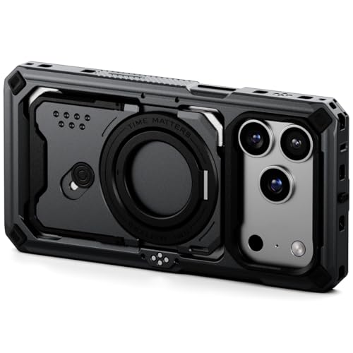 Tilta Khronos Case Compatible with iPhone 17 Pro - Space Gray | Snap in Design | Locking Clamp for Secure Mounting | Passthrough Power | Works with Focus Handles, Cooling Modules, Filters - color: Space Gray, size: iPhone 17 Pro