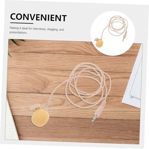 SUPVOX Mini Lavalier Condenser Microphone with Plug Portable Clip Mic for Interviews Vlogging and Meetings Noise Reduction for Audio Recording