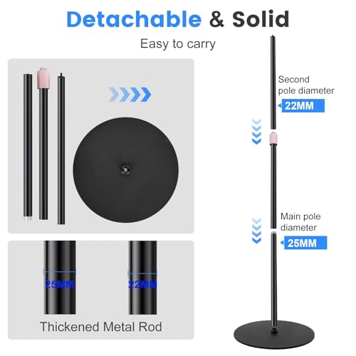63'' Webcam Floor Stand Compatible with Logitech MX-Brio C920x C922x C930e C925e C615 StreamCam Brio-4K Webcams