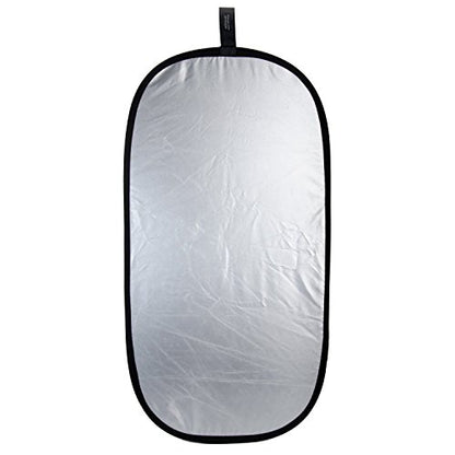 Rogue 2-in-1 Collapsible Reflector - Super Soft Silver / Natural White 20x40" | a softer more diffuse light than shiny silver reflectors - size: 20x40" Reflector