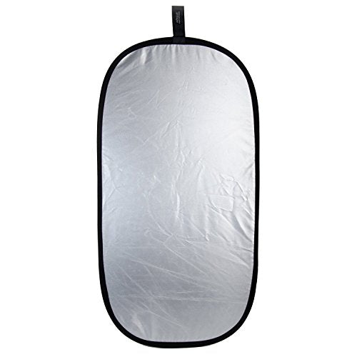 Rogue 2-in-1 Collapsible Reflector - Super Soft Silver / Natural White 20x40" | a softer more diffuse light than shiny silver reflectors - size: 20x40" Reflector