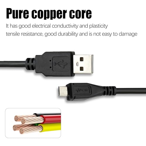 Micro USB Charging Cable for Children's Camera Universal Charging Cable Compatible with Instant Digital Cameras (only Compatible with Micro-USB Port Devices) (3.3 FT)