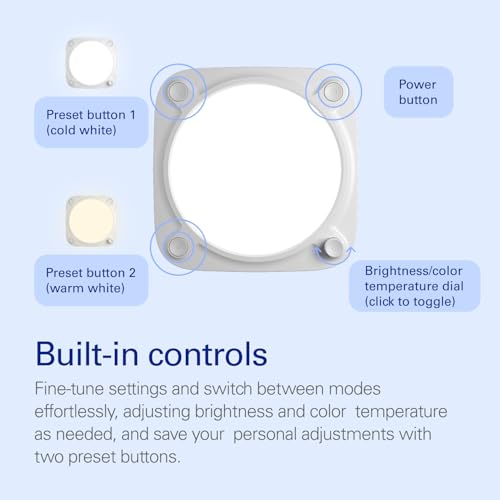 Elgato Key Light Neo, No Mount, Professional Studio Light | Adjusts for all skin tones, Up to 1000 lumens with USB power, Edge-lit, glare-free design, Fits stands and clamps - color: White, style: No Monitor Mount