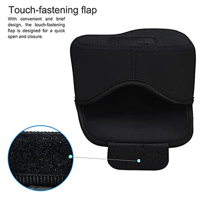 JJC Soft Neoprene Digital Camera Case Pouch Compact Bag Protector with Anti-Lost Inner Strap for Sony ZV-E10 A6500 A6400 A6300 A6100 A6000 A5500 A5100 with E 16-50mm Lens - size: for Sony ZV-E10 A6500 A6400 with Lens & More