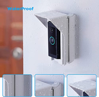 OLAIKE Video Doorbell Mount for Blink, Nest & Ring | Adjustable 30-60° Angle Wedge Kit with 3 Dedicated Base Plates | Eliminates Blind Spots | Compatible with Wired/Pro/4/3/2/1 & More Model - color: White
