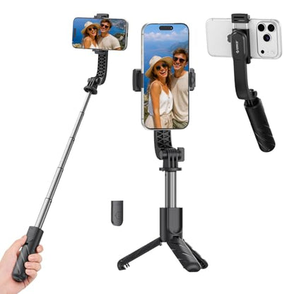ORICO Aluminum Portable Selfie Stick Tripod, 26'' Mini Tripod for iPhone, Extendable Stand with Detachable Wireless Remote & 360° Rotating Phone Holder – Ideal for Content Creators, Vloggers, Travel - size: 26''