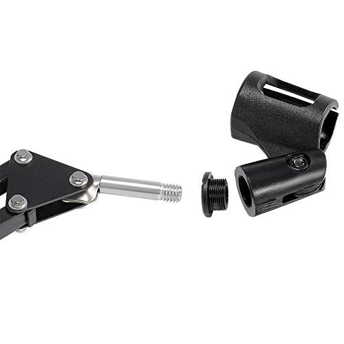 Dragonpad USA Microphone Scissor Boom Arm with Desk Mount - Black Frame - color: Black