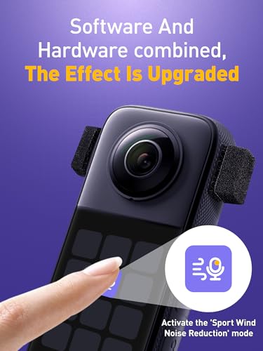 Mic Wind Muff for Insta360-8Pcs Wind Muff for Insta360 X3 X4, Premium Wind Noise Reduction Cover for Crisp Audio, Easy Installation and Durable Design, Compatible X3 or X4 Camera - size: Sponge(4pcs)
