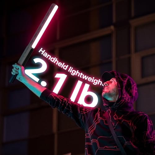 ZHIYUN CINEPEER CF100 100W RGB Light Stick Handheld LED Video Light Wand 2700K-6500K CRI 96+ TLCI 98+ Portable Fill Light with 6 Effect Continuous Output Photography Tube Combo