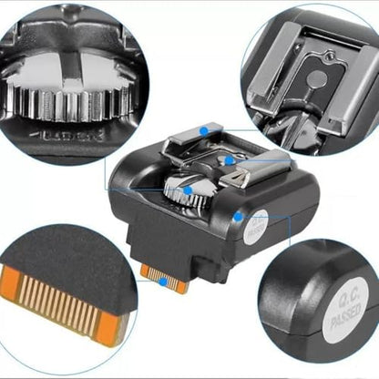 Hot Shoe Speedlite Adapter for NEX-3/C3/F3/NEX-5/5N/5R/5C/5T Cameras - color: Black