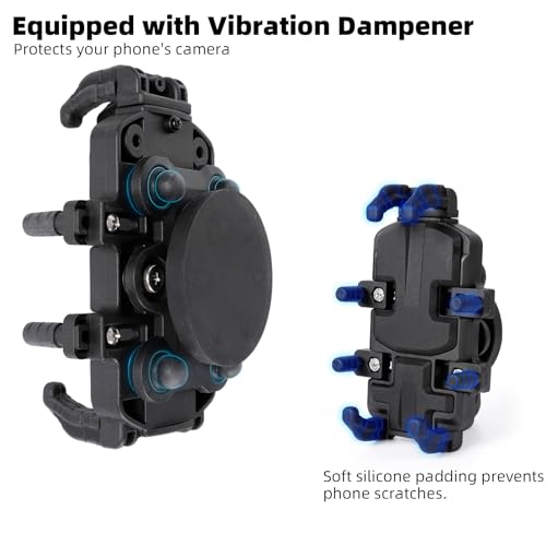Magnetic Motorcycle Phone Holder - 66 lb Magnetic Pull, Anti-Vibration Heavy Duty Mount for Gas Tank, Universal for iPhone Samsung 4.7-7.2'' Cell Phones