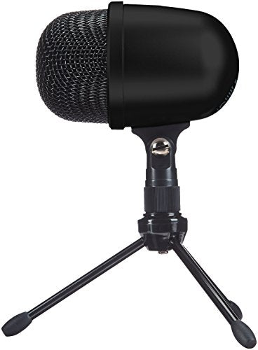 Amazon Basics Mini USB Condenser Microphone for Online Meeting, Gaming, Podcast, Black