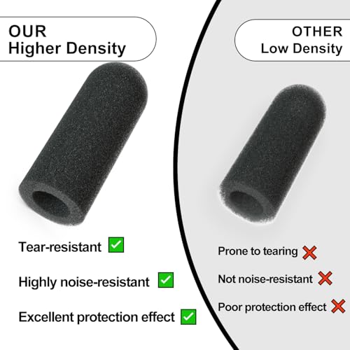 Pinkind Microphone Windscreen Replacement for David Clark M7A Mic Cover, M-4 / M-7 / H10 / H20 /DC PRO-X2 / PRO-2 / DC ONE-X ENC Headset, 3pack Noise Reducing Foam Cover