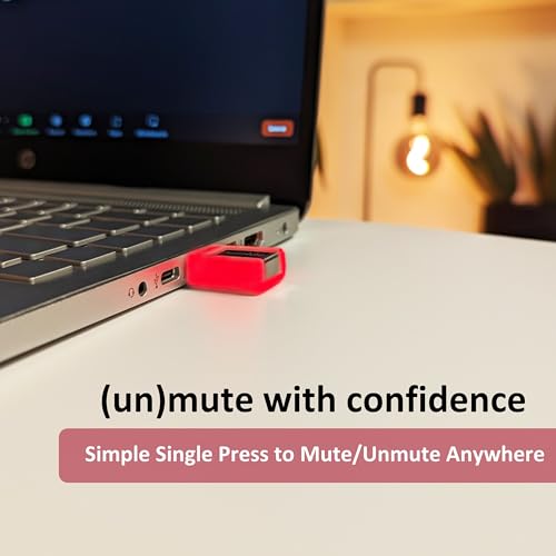 MuteMe Mini - USB A - Illuminated Physical Mute Button for Zoom, Teams & More (As Seen on Shark Tank). Free Windows/Mac Software Required to Use - style: MuteMe Mini -USB A