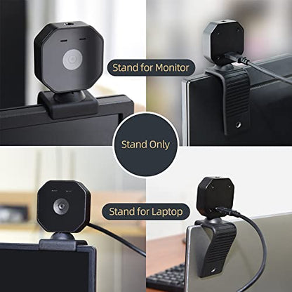 MOKOSE Webcam Stand, Stands Bent 360 Degrees for Mounting on a Monitor or Laptop Mount with 1/4" Thread