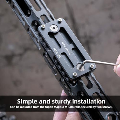 Arca Rail Mount, 9.45 inch Arca Swiss for Rifle Tripod Ballhead Quick Release Plate, Aluminum Arca Plate Compatiable RRS (9.45inch) - size: 9.45inch