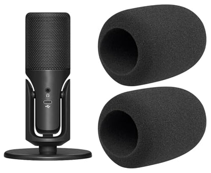 SOULWIT 2Pcs Pop Filter for Sennheiser Profile USB Microphones - Black