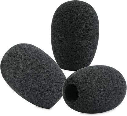 LEFXMOPHY Windscreen for Neumann KM 184, 185 Microphone, for Beyerdynamic MC 930, Warm Audio WA-84 Pop Filter, SE ELECTRONICS sE7 sE8 DM1 DM2 Mic Wind Muff 3-Pack Foam Cover