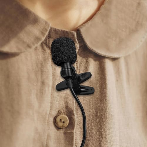 UPKOCH 10Pcs Lavalier Mic Clips Single Mount Microphone Holder Clips with Rotatable Design for Video Recording and Audio Use Secure Fit for Small Collar Mics