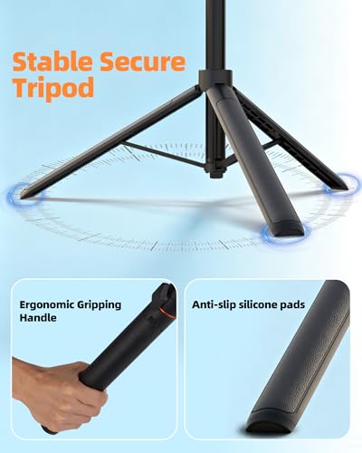 Phopik 56" Magnetic Tripod for iPhone,Phone Tripod MagSafe Compatible with iPhone/Android,GoPro, DJI Osmo Pocket 3,Protable Selfie Stick Tripod for Vlogging, Video Recording,Travel Content Creators - size: SS25