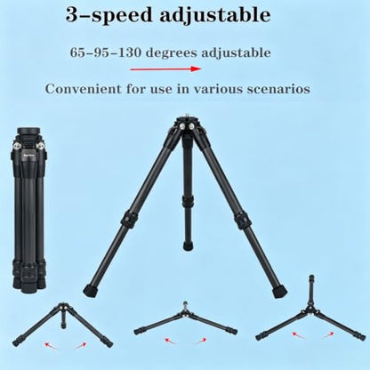 7-10.5 Inch Lightweight Travel Tripod,Mini Carbon Fiber Tripod for Insta360 X5X4, DSLR & Action Cameras (Dark) - color: Dark