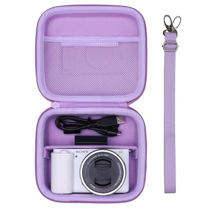 XANAD Hard Case for Sony a6400/a6700/a6100/a6000/a5000/a5100/ZV-E10/ZVE10 II or Fujifilm X100VI / X100V Digital Camera (Purple) - color: Purple
