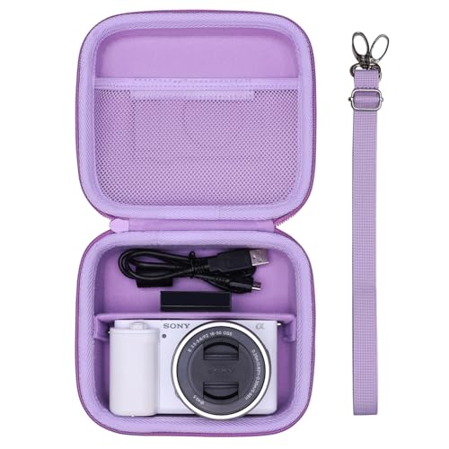 XANAD Hard Case for Sony a6400/a6700/a6100/a6000/a5000/a5100/ZV-E10/ZVE10 II or Fujifilm X100VI / X100V Digital Camera (Purple) - color: Purple